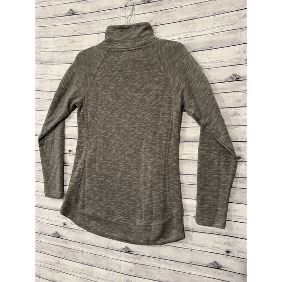 prAna Womens Calexa Tunic Sweater Sz XS Heather Green Pullover Active Pockets - Picture 10 of 15